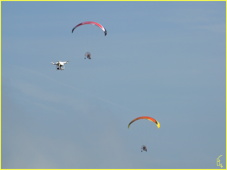 Paramoteur et drne