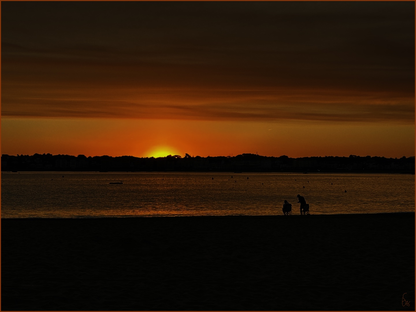 lever de soleil
                              � Socoa (64)